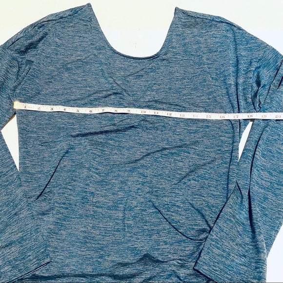 Lucy Ruched Deep V Back Space Dyed Active Top M - Picture 8 of 8